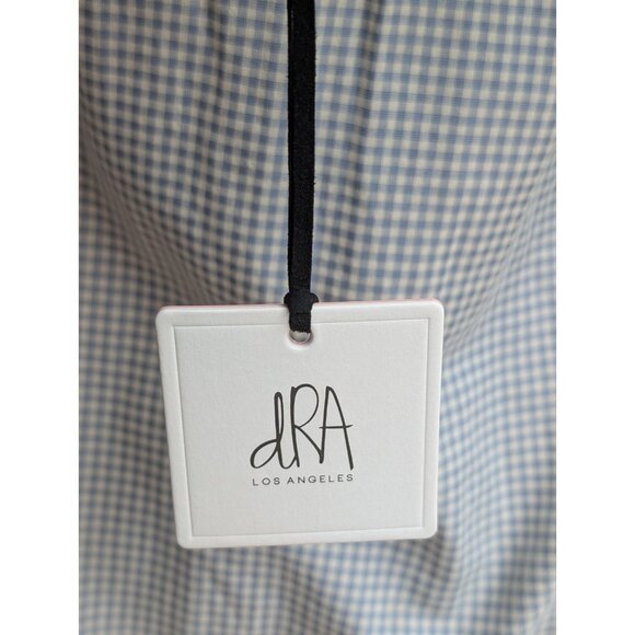 dRA Los Angeles Carol Dress-Grey/White-Maxi-Puff Sleeve-Cottagecore- Small NWT - Picture 9 of 11